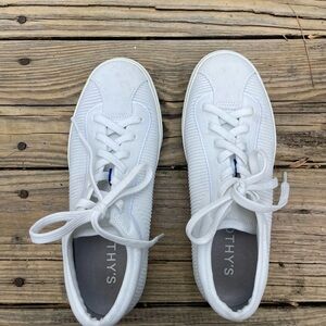 Rothy's Classic White Knit Sneakers